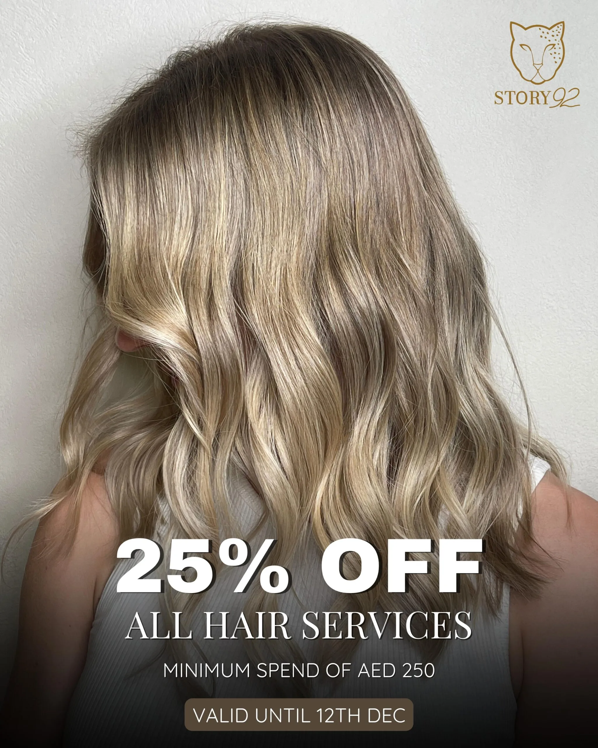 All hair services 25% off - beauty salon business bay